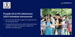 Punjab UG & PG Admission 2024 Schedule Announced; Check Dates Here